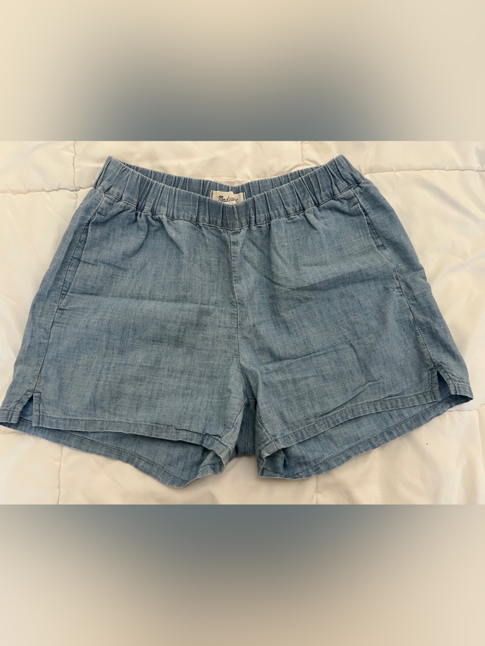 Madewell Chambray Pull On Shorts